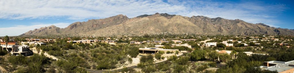 Antenna's-eye view of the Catalina Mountains from the K2DT QTH